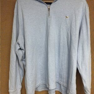 Vineyard Vines Men's Sky Blue Zip-Up Sweater
